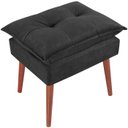 Ver imagem 4 de Puff Puf Opall Pes Palito 55x40cm Suede Preto MPassos
