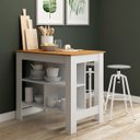 Ver imagem 1 de Bancada Gourmet Ilha para Cozinha 103x68cm Branco