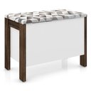 Ver imagem 5 de Conjunto Closet Linha Az com 05 Peças Branco Nogal Tecno Mobili Linha AZ Branco Nogal