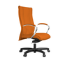Cadeira de Escritório Giratória Base Preta e Braço de Alumínio Presidente Infinity Martiflex Laranja - 1