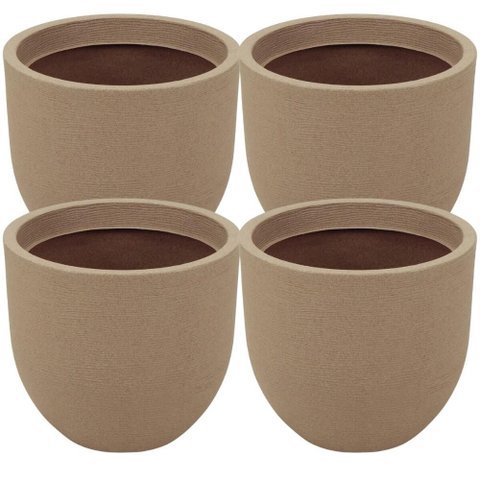 Kit 4 Vasos Laos Granito Areia Tramontina
