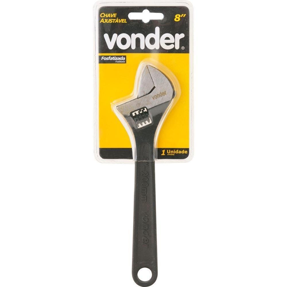 Chave Inglesa Ajustável 10" Aço Carbono Fosfatizada - Vonder - 2