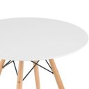 Ver imagem 2 de Mesa de Jantar Redonda Eames Eiffel Wood Tampo 90cm Branco