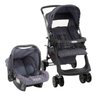 Carrinho Travel System Burigotto Rio Plus Novo Reversível 3 Posições New Silver Rosa - 1