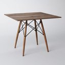 Ver imagem 2 de Mesa Sala e Jantar Eames Eiffel Quadrado Tampo de Madeira 90cm Amêndoa