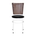 Ver imagem 2 de 4 Cadeiras para Mesa Branca Hawai Avelã Cor:preto