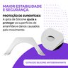 Suporte Vertical de Mesa para Notebook Fechado - Compacto e Seguro para Escritório/comércio -branco - 6
