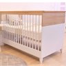 Berço Infantil Dengo Divicar Branco Acetinado/Carvalho Treviso - 1