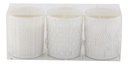 Ver imagem 3 de Trio Velas Aromatizada Decorativa Copo Vidro Branco Gardenia