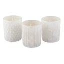 Ver imagem 1 de Trio Velas Aromatizada Decorativa Copo Vidro Branco Gardenia