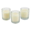 Ver imagem 1 de Trio Velas Aromatizada Decorativa Copo Vidro Perfumadas Vela