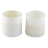 Kit Velas Decorativa Aromatizada Copo Vidro Branco Perfumada - 1
