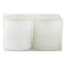 Kit Velas Decorativa Aromatizada Copo Vidro Branco Perfumada - 3