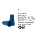 Ver imagem 3 de 250 Conectores de Torção Emenda para Fios Cabos - Azul
