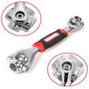 Ver imagem 4 de Chave Com 8 Bocas 48 Em 1 Universal - Substitui Kit Completo de Ferramenta Estrela Soquete p/ Parafu