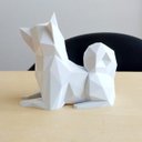 Ver imagem 2 de Shiba Inu Decorativo - 10 Cm Altura - Toque 3D: Branco