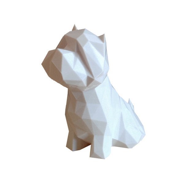 West Highland White Terrier - Westie - Decorativo - 15 Cm Altura -Toque 3D: Branco - 5