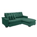 Ver imagem 3 de Sofá Berlin 2.65x1.70m com Chaise Super Pillow Top - Verde
