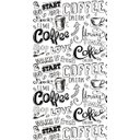 Ver imagem 2 de Papel de Parede Painel Frase Coffee - Branco