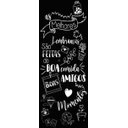 Ver imagem 2 de Papel de Parede Painel Frase Lembranças - Preto