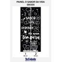 Ver imagem 3 de Papel de Parede Painel Frase Sabor da Vida - Preto