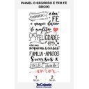 Ver imagem 3 de Papel de Parede Painel Frase O Segredo é Ter Fé - Branco