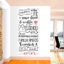 Ver imagem 1 de Papel de Parede Painel Frase O Segredo é Ter Fé - Branco