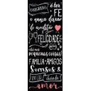 Ver imagem 2 de Papel de Parede Painel Frase O Segredo é Ter Fé - Preto