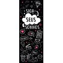 Ver imagem 2 de Papel de Parede Painel Frase Siga Seus Sonhos - Preto