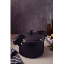 Panela de Pressão Alumínio 7 Litros Preto VALÊNCIA BLACK - 2 Panela de Pressão Alumínio 7 Litros Preto VALÊNCIA BLACK - 2