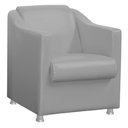 Ver imagem 2 de Kit 2 Poltronas Bia Consultorio Sala Recepção Suede Cinza