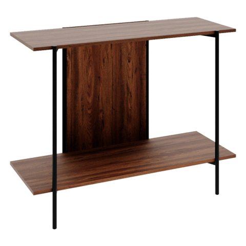 Aparador Sólis - Largura: 100 cm - Cor: Avelã - Metal: Preto