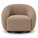 Ver imagem 3 de Poltrona Giratória 360° Orgânica Bouclé Sala Recepção Nuvem:Bouclê/Capuccino