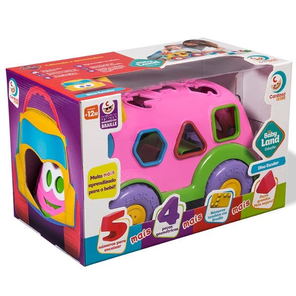 Brinquedo Educativo Bebe Caminhao Didatico Rosa - Super Toys em Promoção na  Americanas