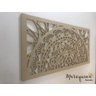 Cabeceira de Cama King Mandala Flores Prosperidade 195x100cm - 12mm - MDF Natural (sem pintura) - 2