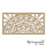 Cabeceira de Cama King Mandala Flores Prosperidade 195x100cm - 12mm - MDF Natural (sem pintura) - 3