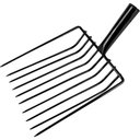 Ver imagem 1 de Forcado Reto sem Cabo 10 Dentes Aço Carbono 365083 Collins