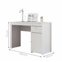Ver imagem 2 de Mesa de Estudo e Trabalho com Gaveta e Porta para Livros