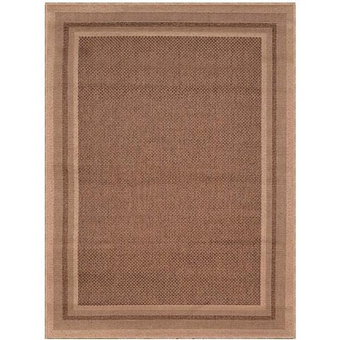 Tapete Sisal Eco Nature Moldura 87 Bege-Marrom 0,50x0,80M - J Serrano