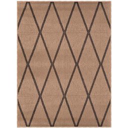Tapete Sisal Eco Nature Geo 77 Bege-Chumbo 2,00x3,00M - J Serrano - 1