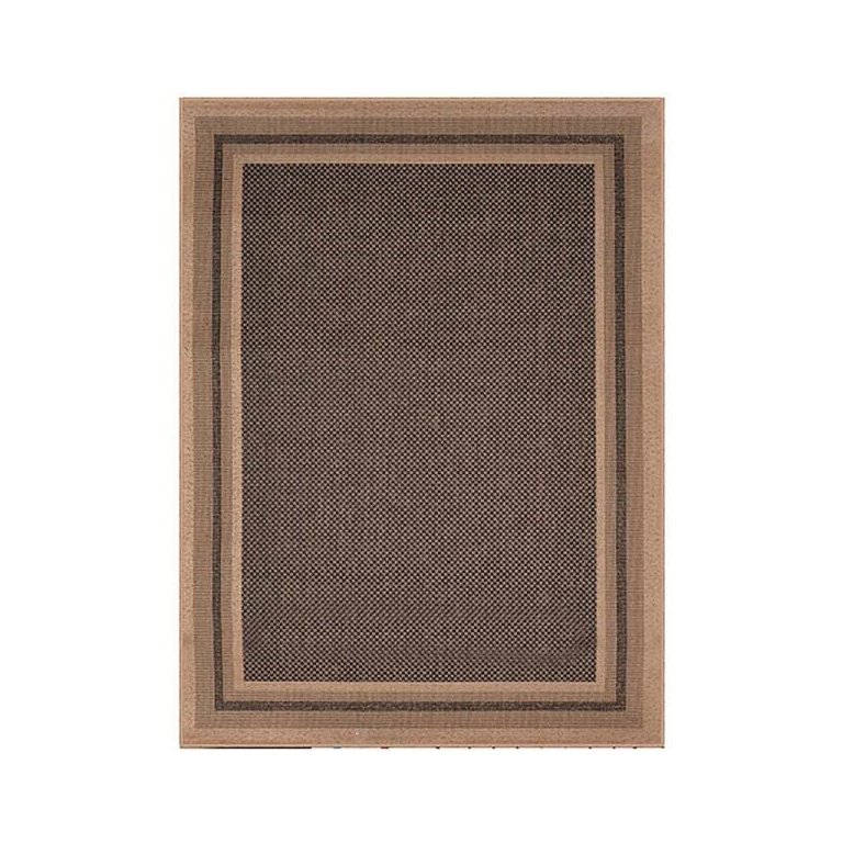 Tapete Sisal Eco Nature Moldura 77 Bege-Chumbo 2,00x3,00M - J Serrano