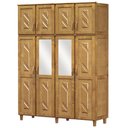 Ver imagem 1 de Guarda-roupa 8 Portas 3 Gavetas Grécia Freijó Madeira Pinus - Cavazotto