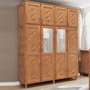 Ver imagem 2 de Guarda-roupa 8 Portas 3 Gavetas Grécia Freijó Madeira Pinus - Cavazotto