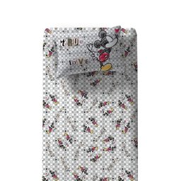 Jogo de Lençol Solteiro Malha Doce Vida Joy Disney 2 Peças - Mickey True Love - 2