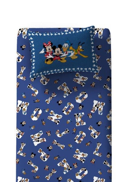 Jogo de Lençol Solteiro Malha Doce Vida Joy Disney 2 Peças - Mickey Divertido - 2