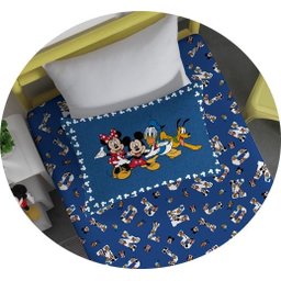 Jogo de Lençol Solteiro Malha Doce Vida Joy Disney 2 Peças - Mickey Divertido - 3