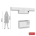 Ver imagem 3 de Cozinha Marina Branco Rustic com Armário e Balcão Madesa