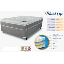 Colchão Solteiro Molas Ensacadas Maxi Life Pillow Top (88x188x28) - Luckspuma - 2