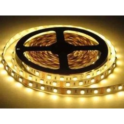 Fita LED 12V 3000K Luz Amarela IP20 5 Metros 4,8W/M - 1