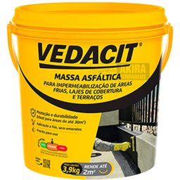 Frio Asfalto Vedacit 3,9kg Impermeabilizante Massa Betuminos - 1
